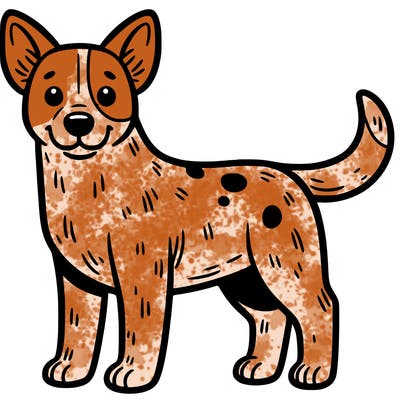 rectangular shaped cattle dog