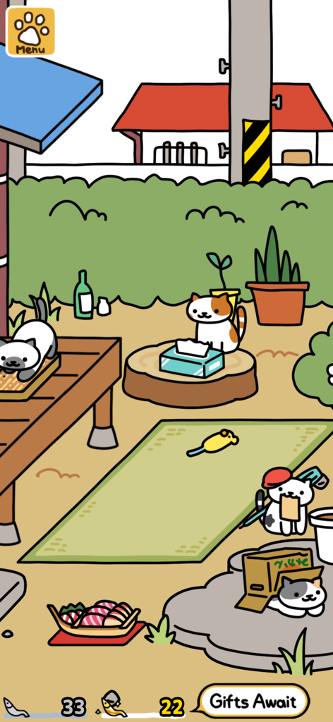 Neko Atsume 2 - Cute cats visiting a peaceful backyard in Neko Atsume 2