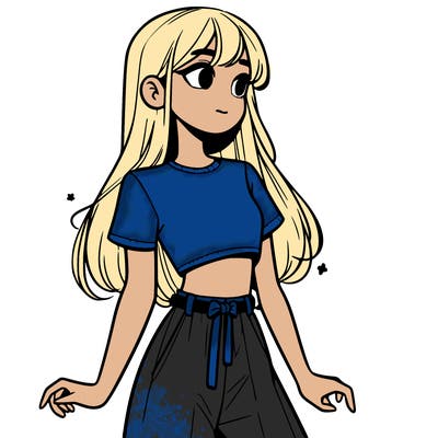 girl in a cute crop top