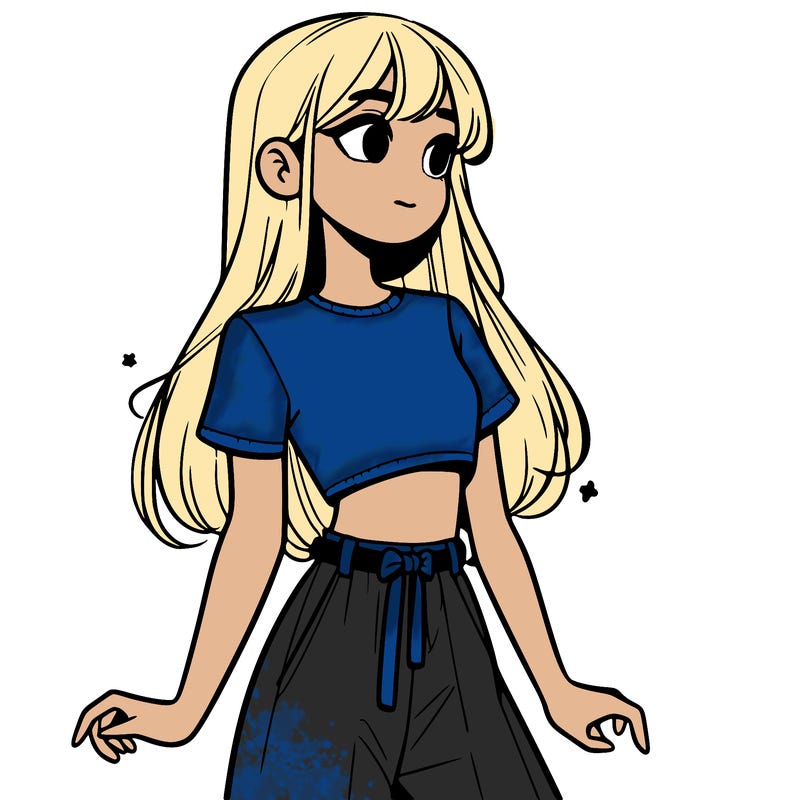 girl in a cute crop top