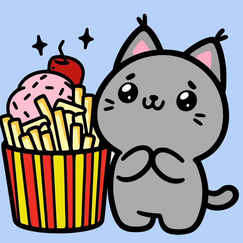 cute food cat