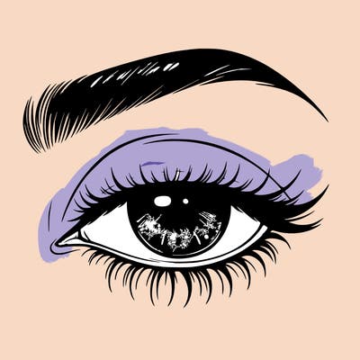 eye closed realistic