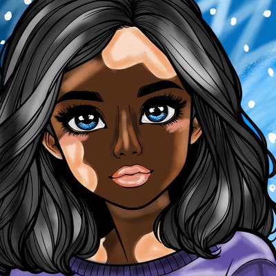 realistic girl whith cute eyes