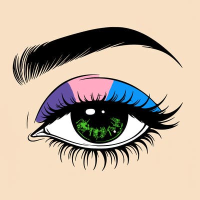 eye closed realistic