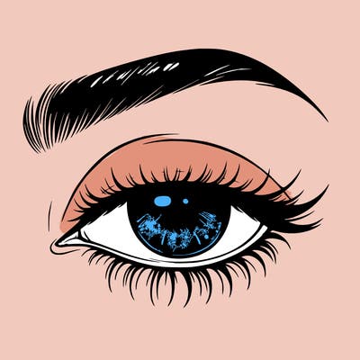 eye closed realistic