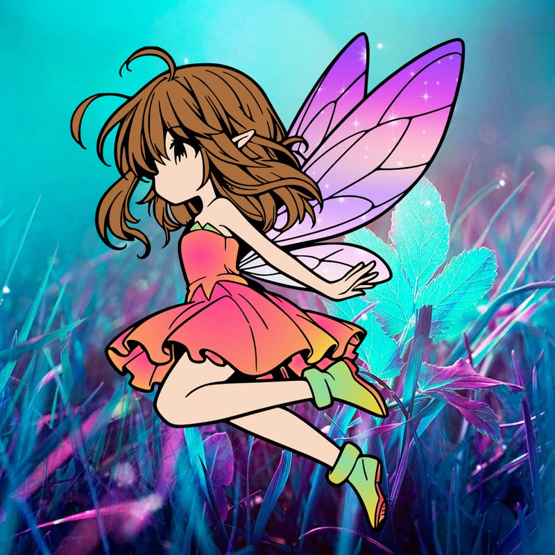 manga fairy flying