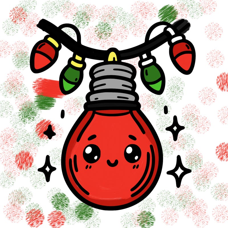 small bulb of a garland