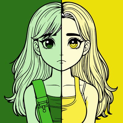 realistic girl split