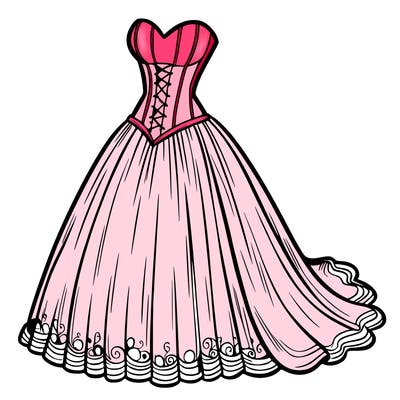 wedding dress-corset and a long and flowy skirt