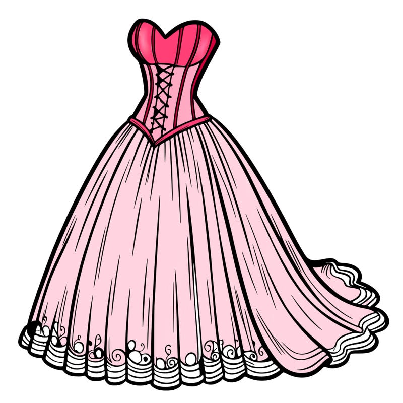 wedding dress-corset and a long and flowy skirt