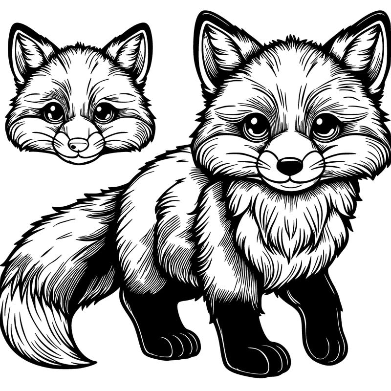 detailed and realistic fox