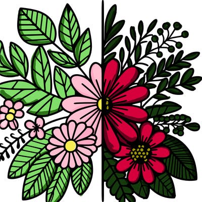 flowers split