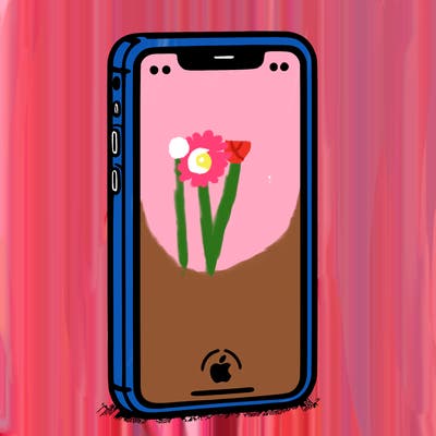 simple blank iphone