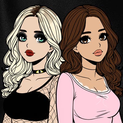 realistic twin sisters