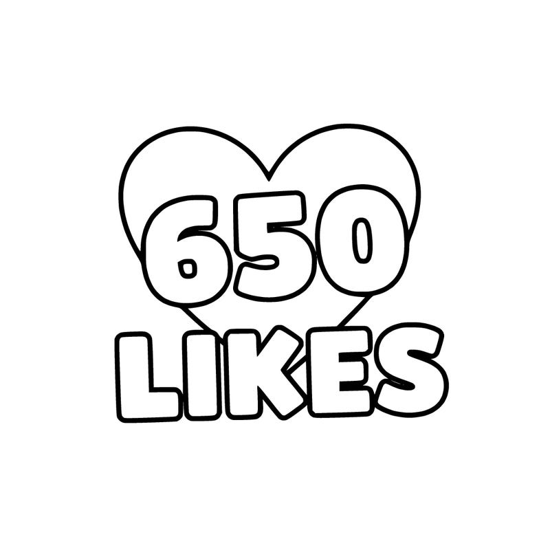 650 likes