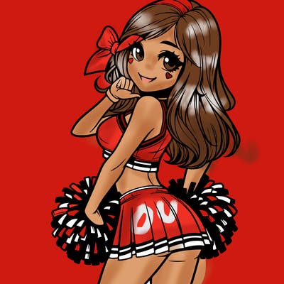 realistic cheerleader