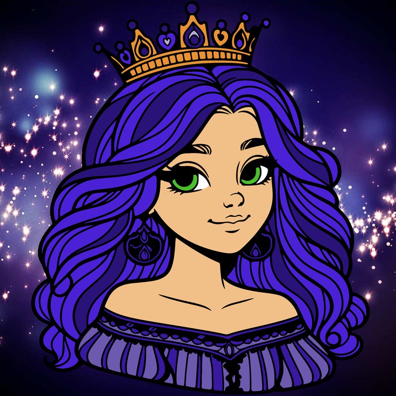 a beautiful young queen