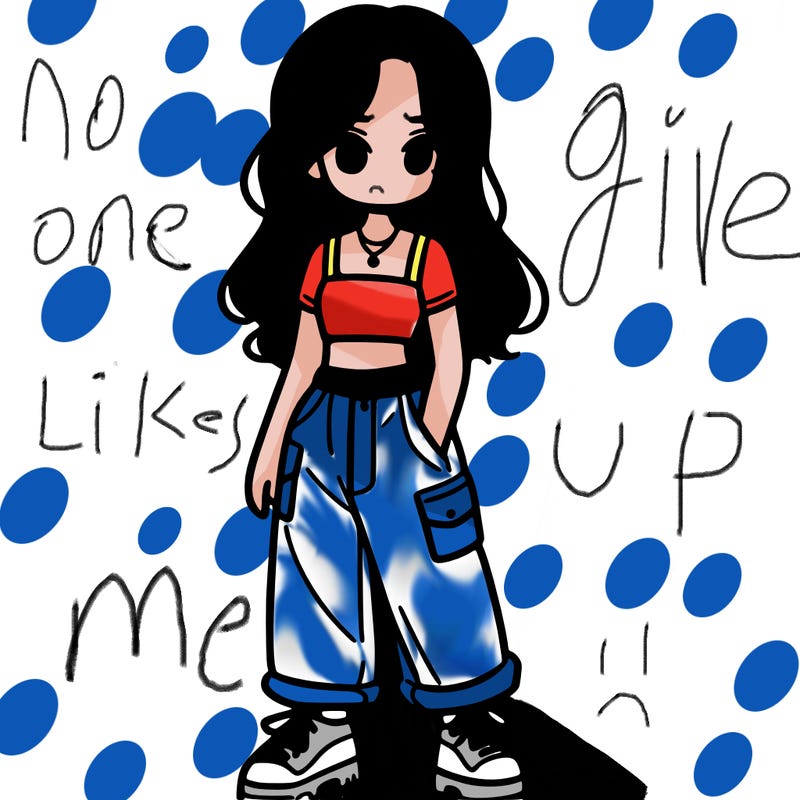 girl in crop top and baggy pants
