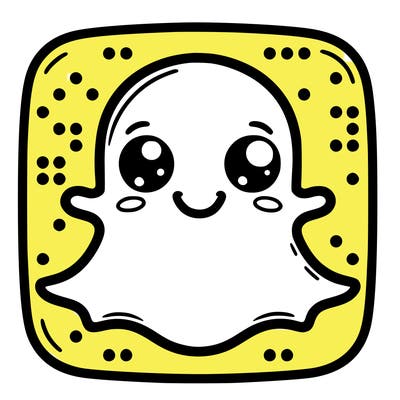 the real snapchat logo