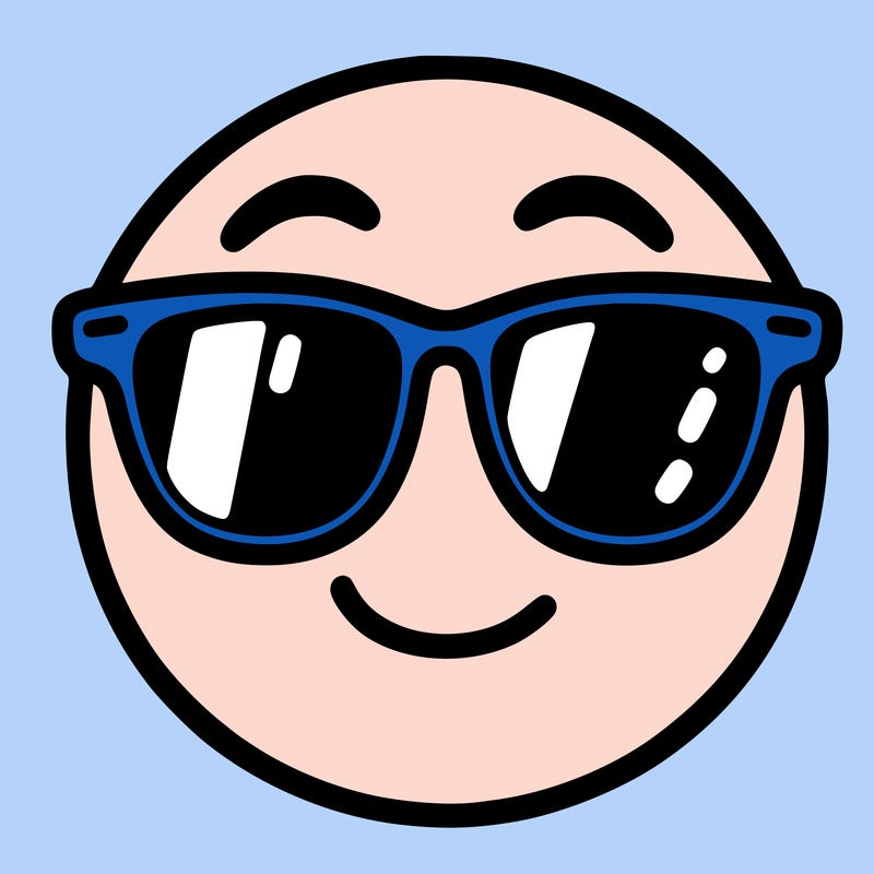 emoji with sunglasses