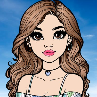 realistic pretty girl