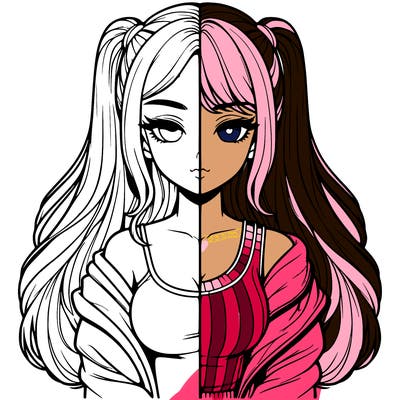 realistic girl split