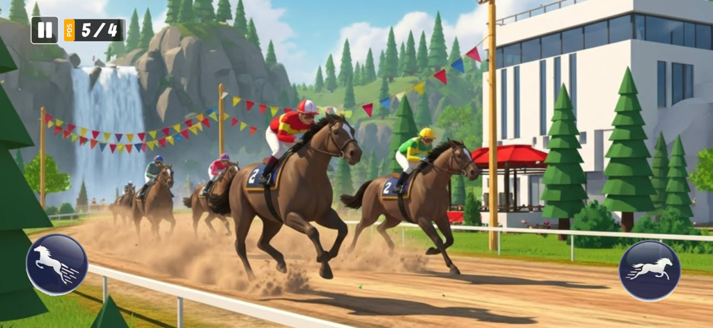 Palio Horse Racing Horse Games - Juego de carreras de caballos 3D con jockeys compitiendo en una pista de tierra