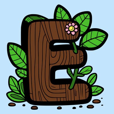 letter e