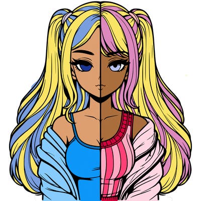 realistic girl split