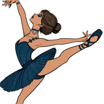 realistic ballerina