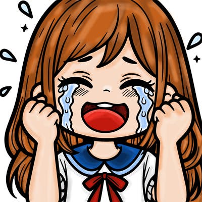 girl crying happy tears