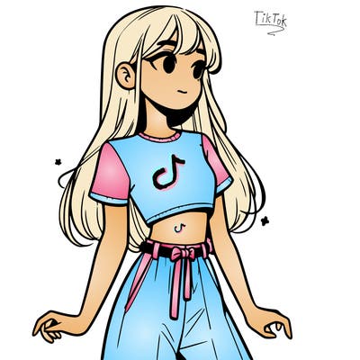 girl in a cute crop top