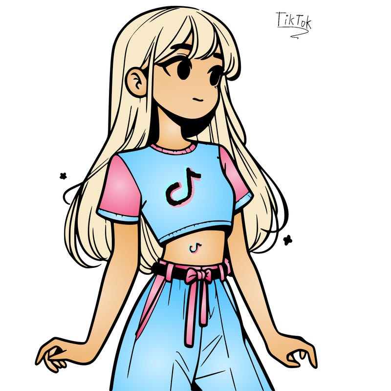 girl in a cute crop top