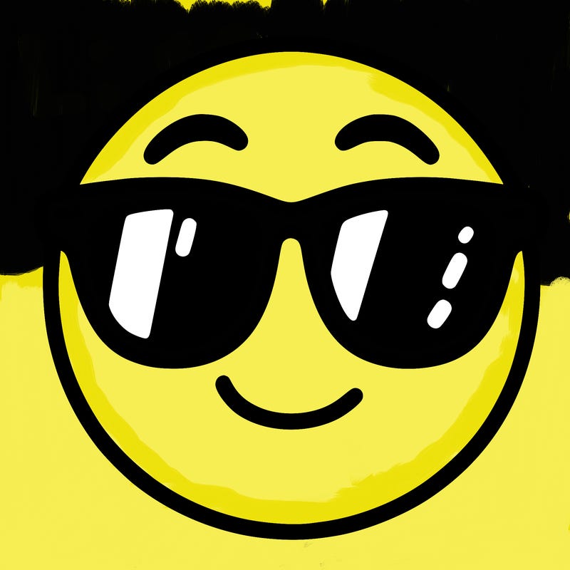 emoji with sunglasses