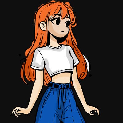 girl in a cute crop top