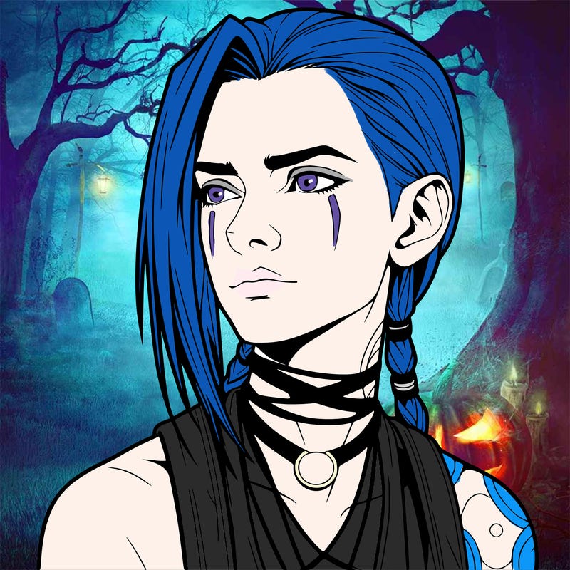 jinx from arcane realistic