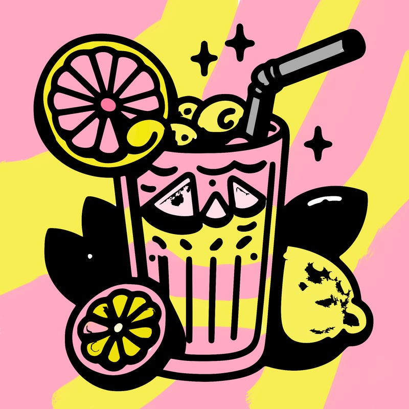 lemonade with pink lemonade