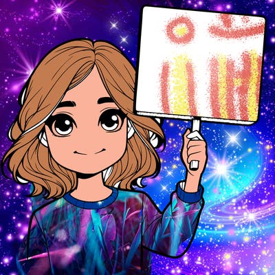 realistic girl holding up a sign