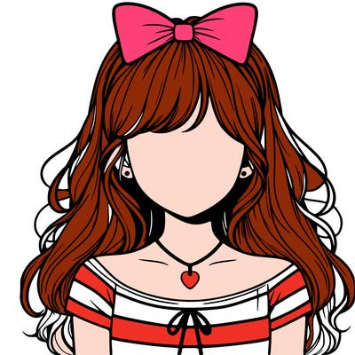 realistic girl no face