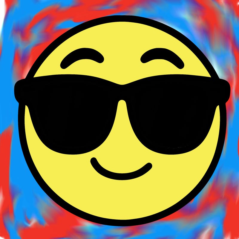 emoji with sunglasses