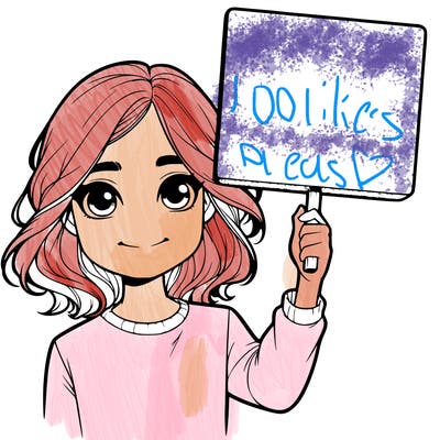 realistic girl holding up a sign