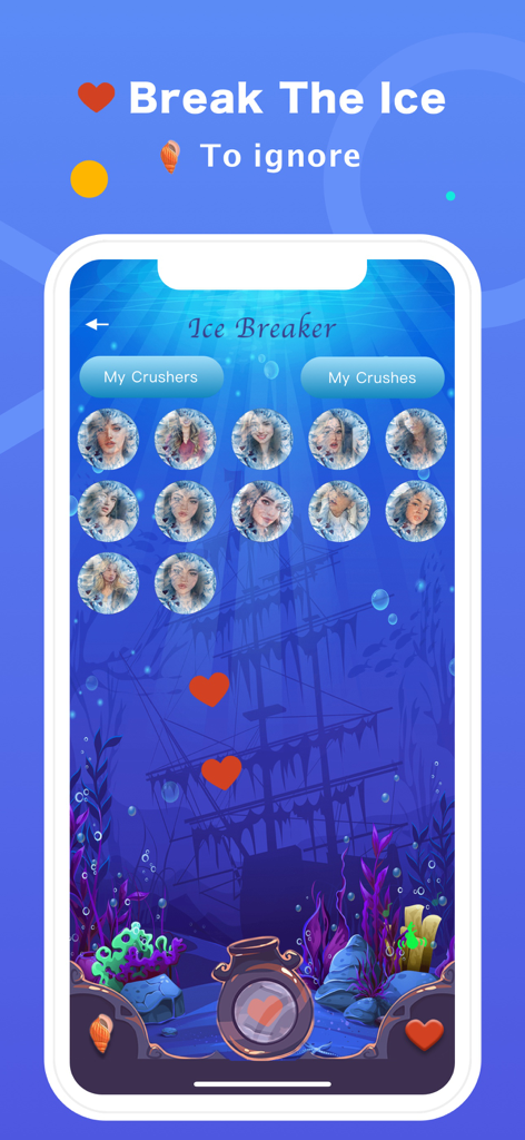 CasualMeet mature dating app ice breaker game screen