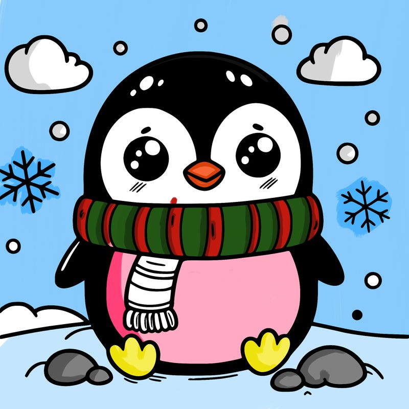 cute penguin