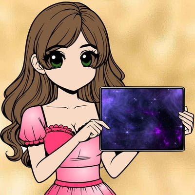 realistic pretty girl holding blank sign