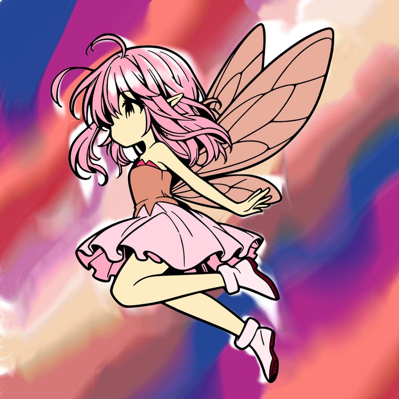 manga fairy flying