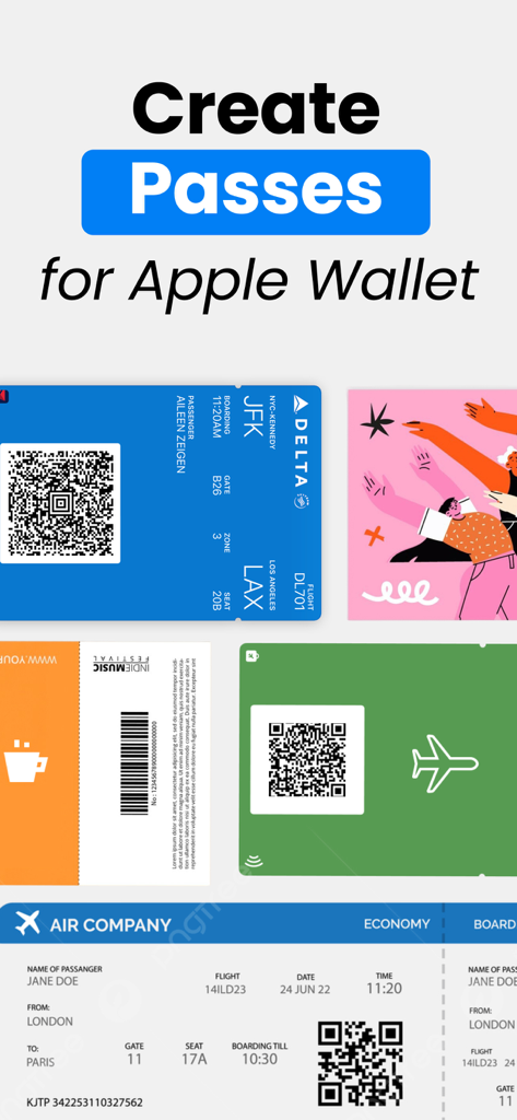 Digital boarding passes and tickets in Apple Wallet