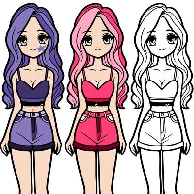 girl in a cute crop top