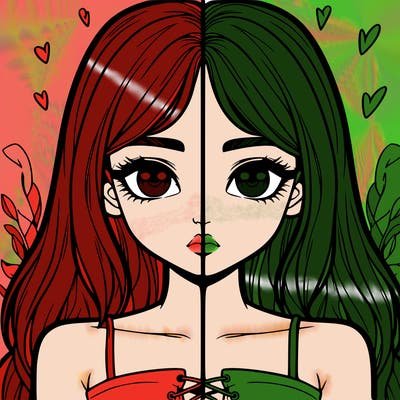 realistic girl split