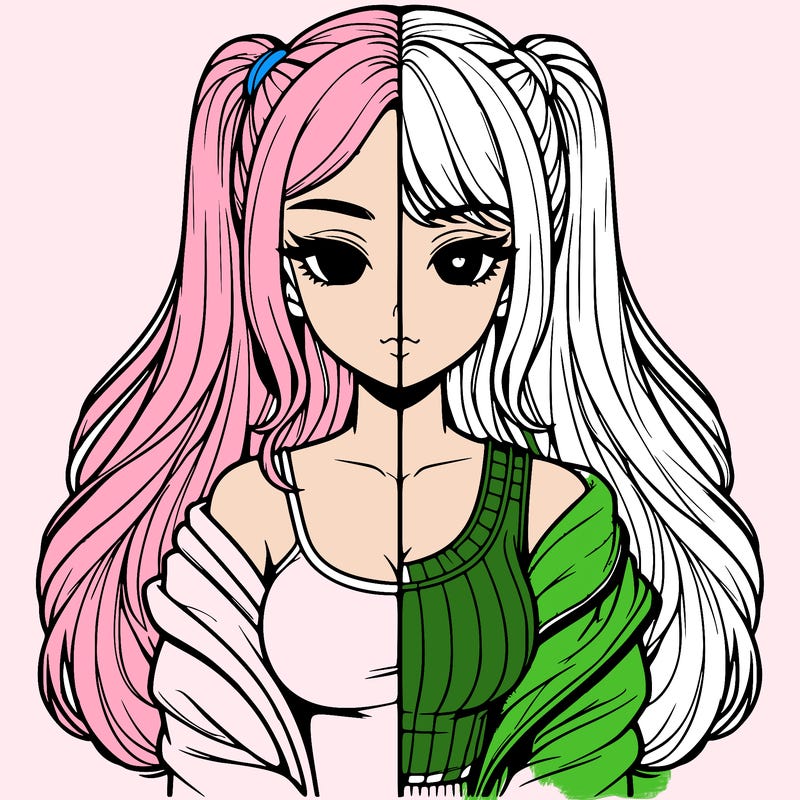 realistic girl split