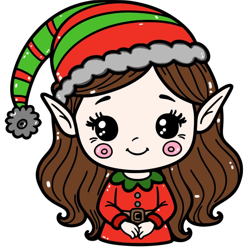 christmas elf girl
